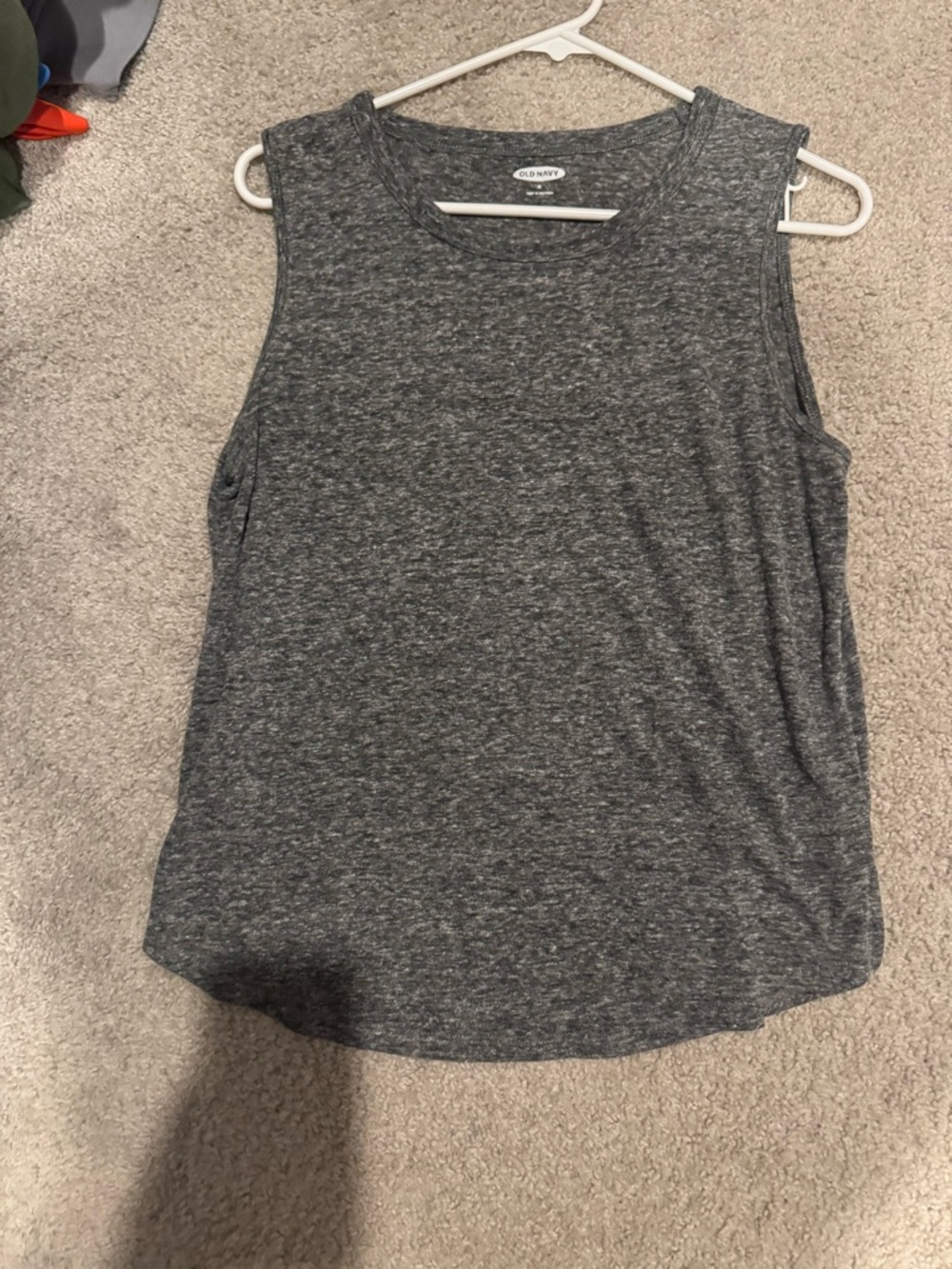 Old Navy Heather Charcoal Sleeveless Tank Top